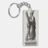 十字架の聖アンドリュー使徒の像 キーホルダー (正面左)