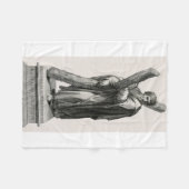 十字架の聖アンドリュー使徒の像 フリースブランケット (正面(横))