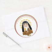 十字架の聖テレサベネディクタ ラウンドシール (封筒)