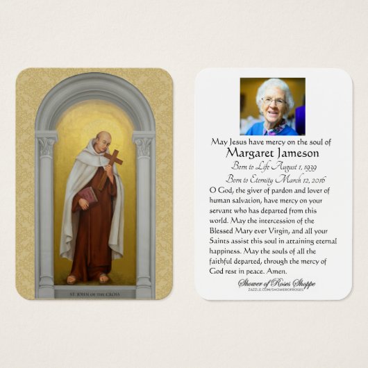 十字架の聖ヨハネ葬儀追悼式 (正面&裏面)