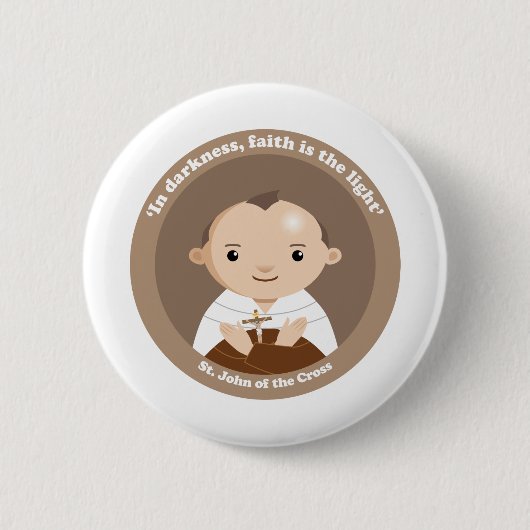 十字架の聖ヨハネ 缶バッジ (正面)