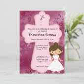 十字架の聖体拝領の少女 招待状 (スタンド正面)