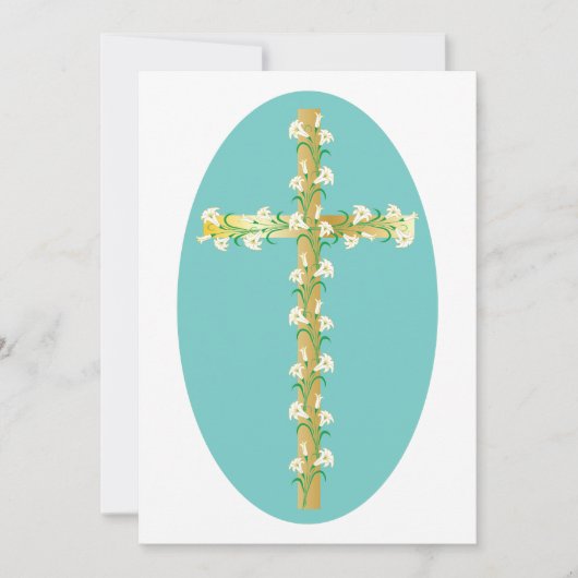 十字架の花の招待状 招待状 (正面)