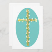 十字架の花の招待状 招待状 (正面/裏面)