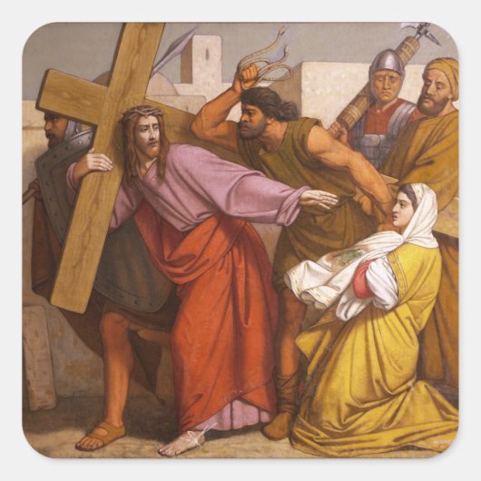 十字架の駅5運シモンス スクエアシール (正面)