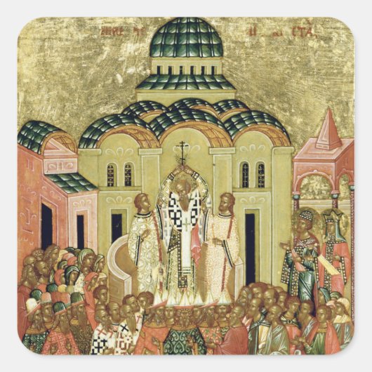 十字架の高揚 スクエアシール (正面)