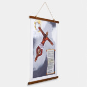 十字架の 吊り下げ型タペストリー (傾斜あり)