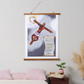 十字架の 吊り下げ型タペストリー (寝室)