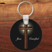 十字架は私の自由キーチェーンである キーホルダー (正面)