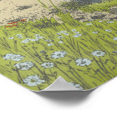 十字架への足跡 ポスター (角)