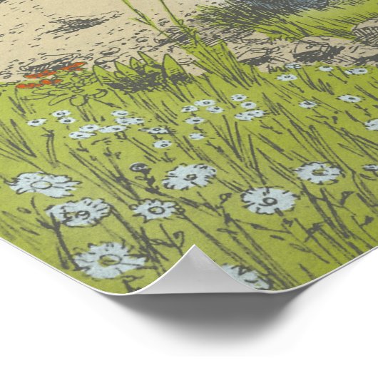 十字架への足跡 ポスター (角)