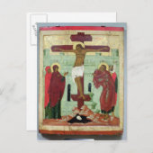 十字架をヴァージンで描いたアイコン ポストカード (正面/裏面)