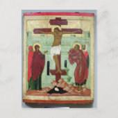 十字架をヴァージンで描いたアイコン ポストカード (正面)