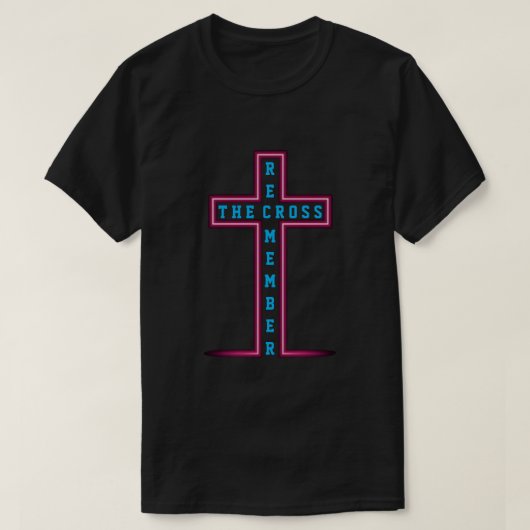 十字架を忘れるな Tシャツ (デザイン正面)
