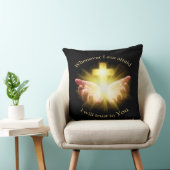 十字架を手にした聖書の引用文 クッション (椅子)