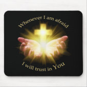 十字架を手にした聖書の引用文 マウスパッド (正面)