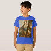 十字架を持つコンスタンティノープルのセントヘレナ Tシャツ (正面フル)