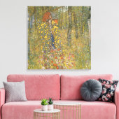 十字架を持つ農園(Gustavクリムト) キャンバスプリント (インサイチュ (リビング))