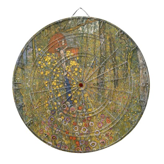 十字架を持つ農園(Gustavクリムト) ダーツボード (正面)