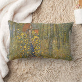 十字架を持つ農園(Gustavクリムト) ランバークッション (ブランケット)