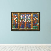 十字架を描いたトリプチチ、リムジン キャンバスプリント (インサイチュ (ウッドフロア))