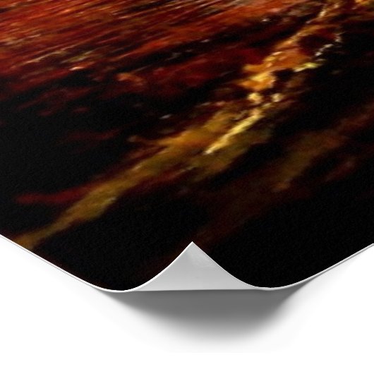 十字架を渡る神へのイエス・キリストの愛 ポスター (角)