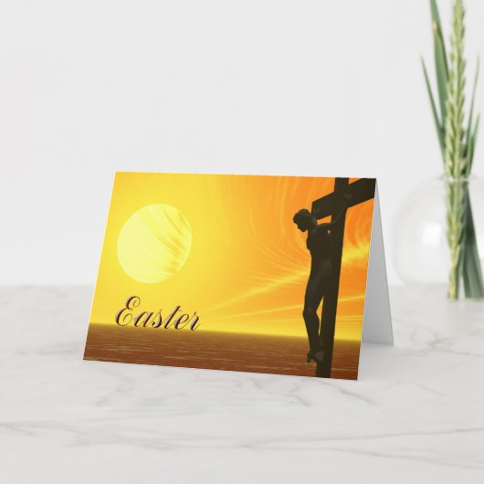 十字架を示すイースターカード シーズンカード (正面)