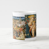 十字架を背負うマドンナと子イエス ジャンボコーヒーマグカップ (正面)