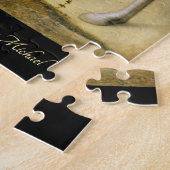 十字架を背負うヴィンテージ美術油絵 ジグソーパズル (側面)