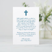 十字架を被った葬儀サンキューカード サンキューカード (スタンド正面)