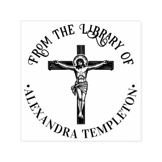 十字架イエスの十字架の書名#1P セルフインキングスタンプ (デザイン)