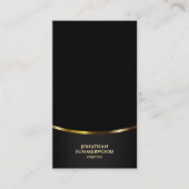 十字架クリスチャン教会の牧師金ゴールド訛り 名刺 (正面)