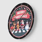 十字架クリスマス ラージ壁時計 (傾斜)