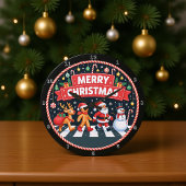 十字架クリスマス ラージ壁時計