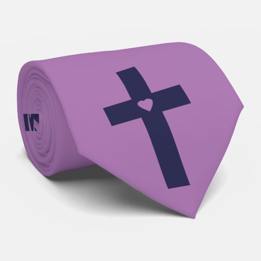 十字架ハート ネクタイ (ロール)