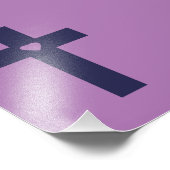 十字架ハート フォトプリント            (角)