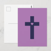 十字架ハート ポストカード (正面/裏面)