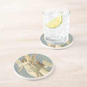 十字架ビクトリアン付き天使、ヴィンテージイースター コースター (側面)