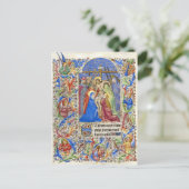 十字架ヴァージンメアリーは良い金曜日中世を貸した ポストカード (スタンド正面)