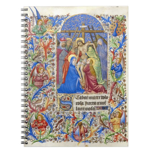 十字架ヴァージンメアリーは良い金曜日宗教を貸し付けた ノートブック (正面)