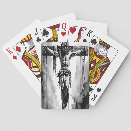 十字架上でのイエスの犠牲 トランプ (裏面)