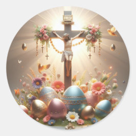 十字架上のイエス・キリスト ラウンドシール