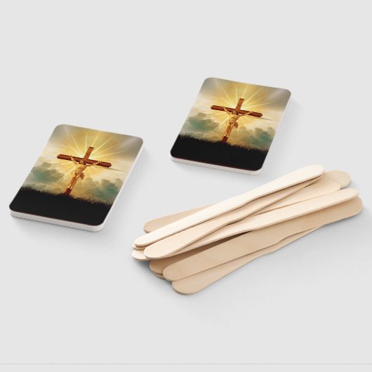 十字架上のイエス ハンドファン (組立なし)