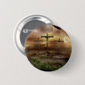 十字架上のイエス 缶バッジ (正面&裏面)