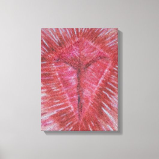 十字架上のイエス (30.48 x 40.64cm, 12" x 16") キャンバスプリント (正面)