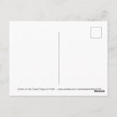 十字架上のキリスト 信仰に焦点を当てて ポストカード ポストカード (裏面)