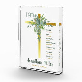 十字架上のバプテスマ離れイ少年ユーカリ フォトブロック (右)