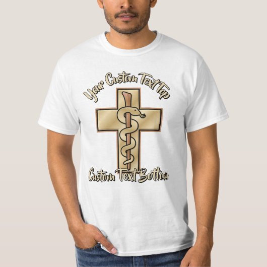 十字架上の蛇 Tシャツ (正面)