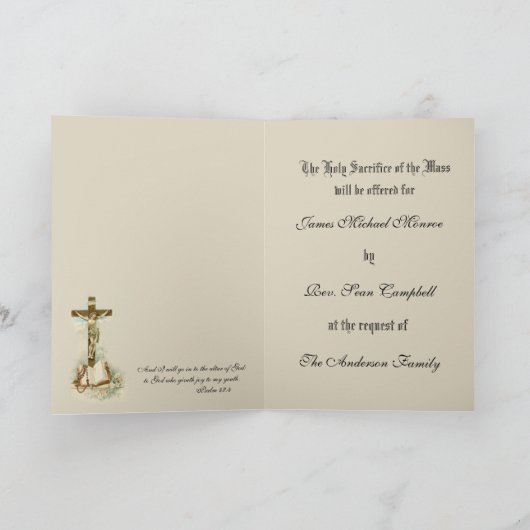 十字架伝統的を提供するカトリックの宗教集団 カード (内部)