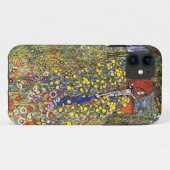 十字架像が付いているグスタフのクリムトの農場の庭 Case-Mate iPhoneケース (裏面(横))